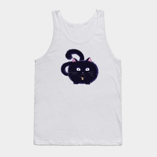 Scary Cat Funny Sarcastic Murderous Cat Outfit, Funny Black Cat Gift, Cat Lover Mom Gift Ideas Tank Top